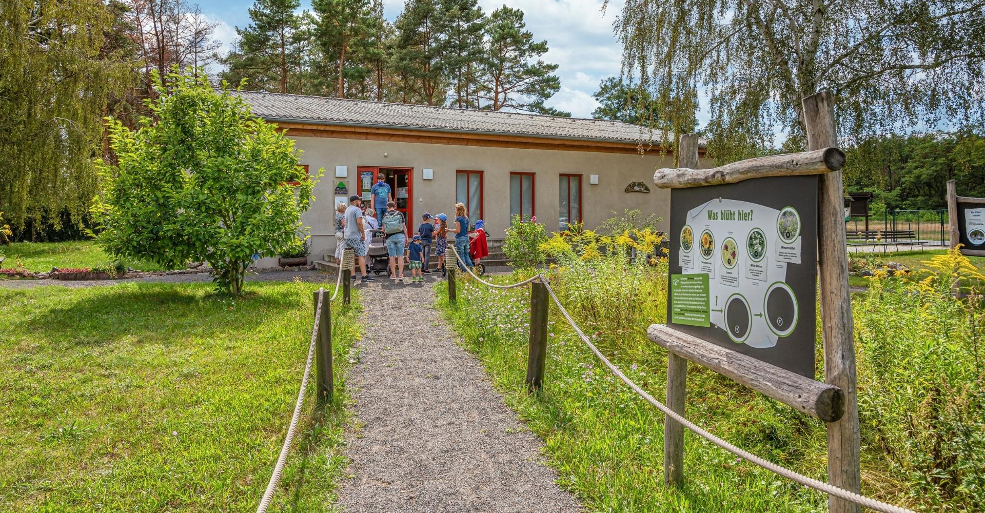 Forest house at the Bergwitzsee