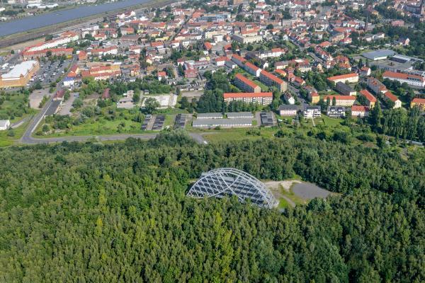 Aerial view of the Bitterfeld Arc